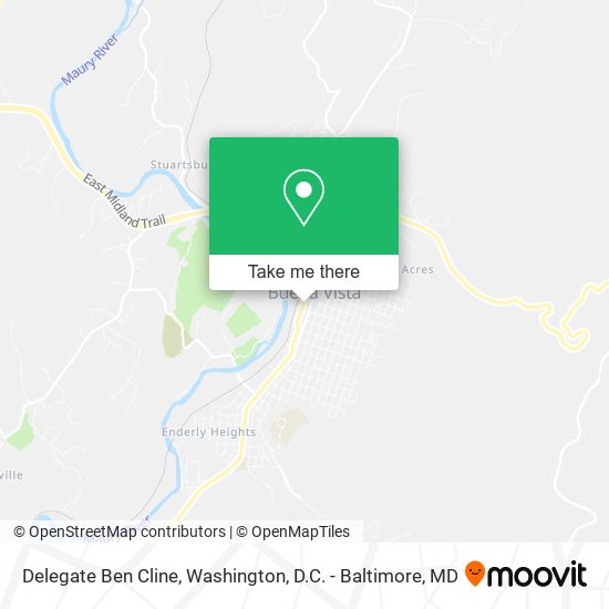 Mapa de Delegate Ben Cline