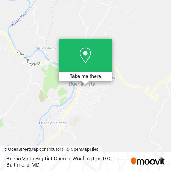 Buena Vista Baptist Church map