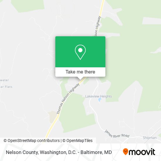 Nelson County map