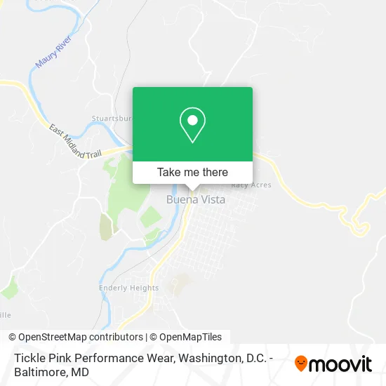 Mapa de Tickle Pink Performance Wear