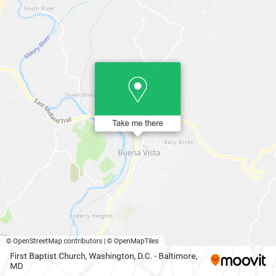 First Baptist Church map