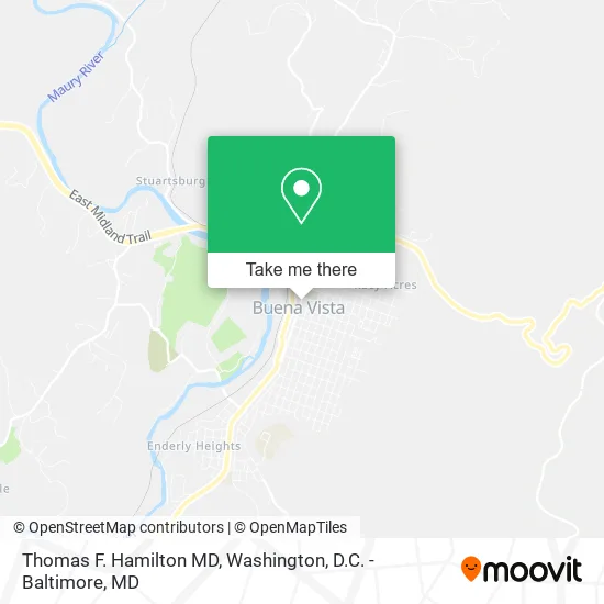 Thomas F. Hamilton MD map