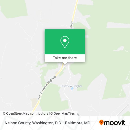 Nelson County map