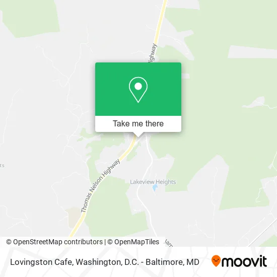 Lovingston Cafe map