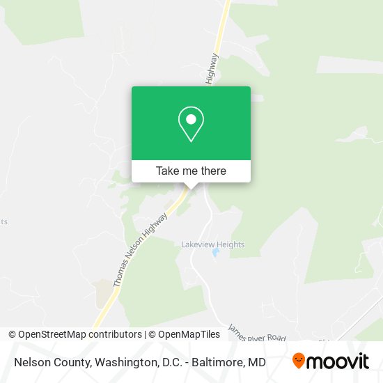 Nelson County map