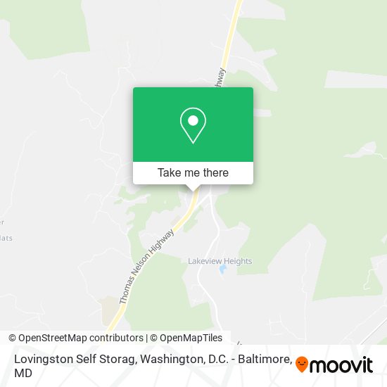 Mapa de Lovingston Self Storag