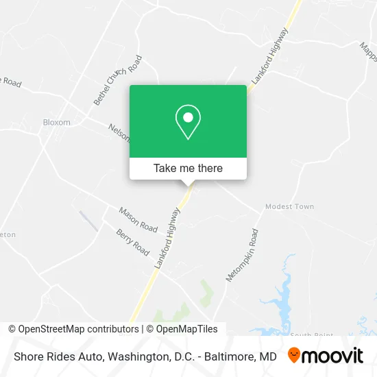 Shore Rides Auto map