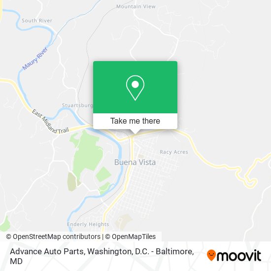 Advance Auto Parts map