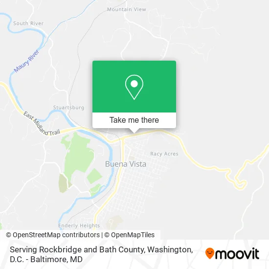 Serving Rockbridge and Bath County map