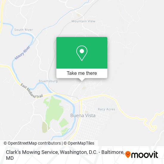 Clark's Mowing Service map