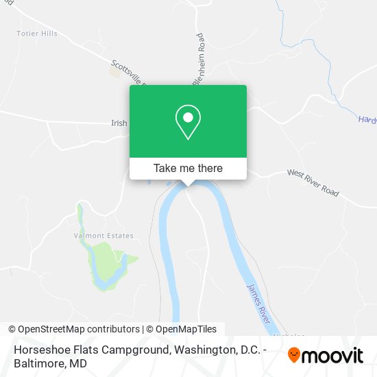 Mapa de Horseshoe Flats Campground