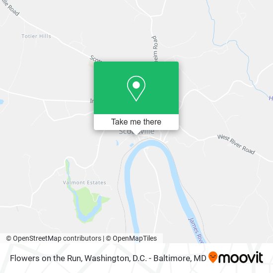 Flowers on the Run map