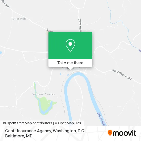 Gantt Insurance Agency map