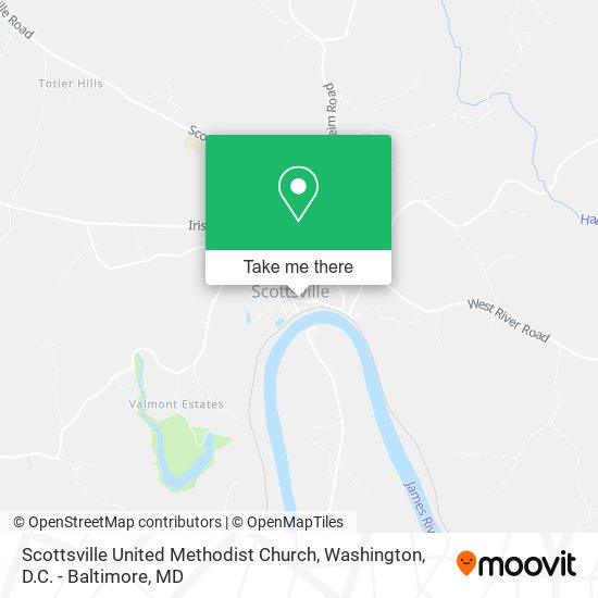 Scottsville United Methodist Church map
