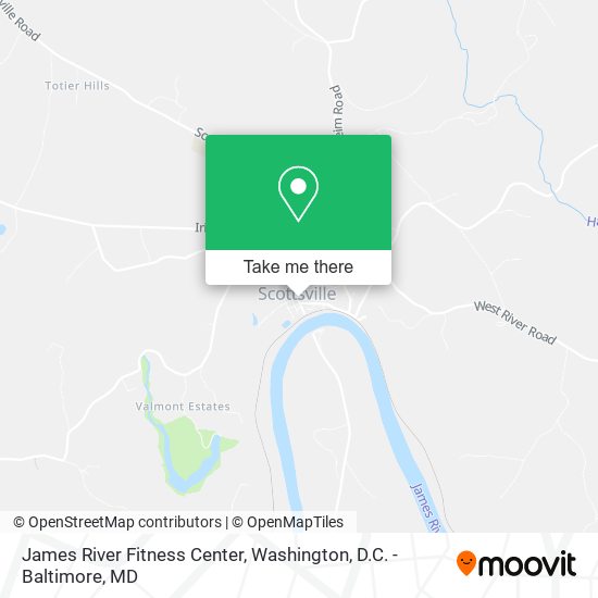 Mapa de James River Fitness Center