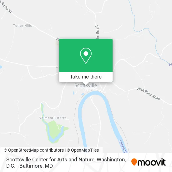 Scottsville Center for Arts and Nature map