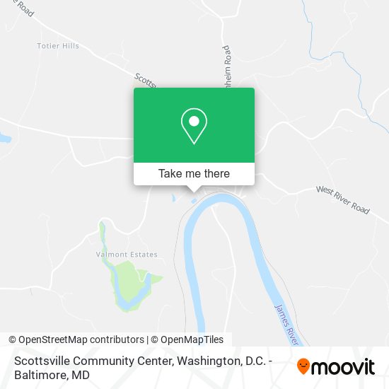 Mapa de Scottsville Community Center