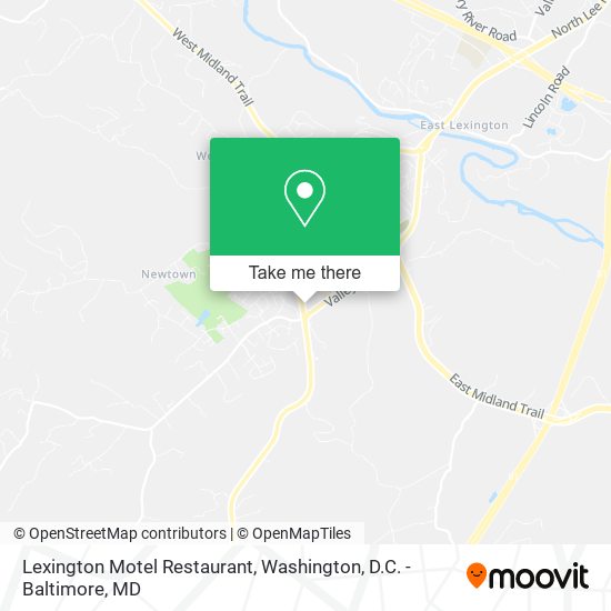 Lexington Motel Restaurant map