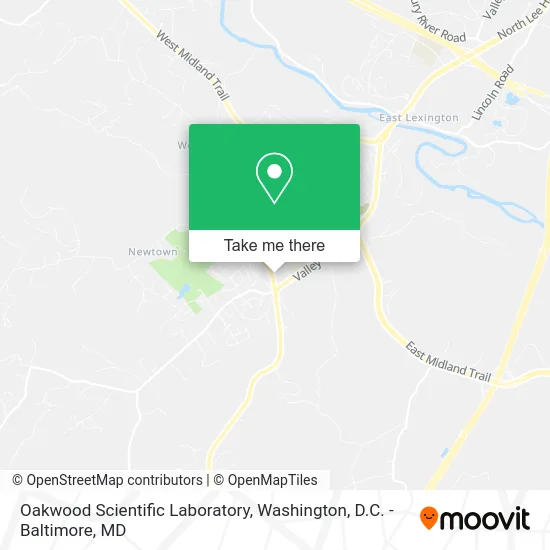 Oakwood Scientific Laboratory map