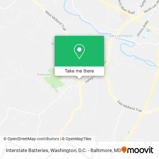 Interstate Batteries map