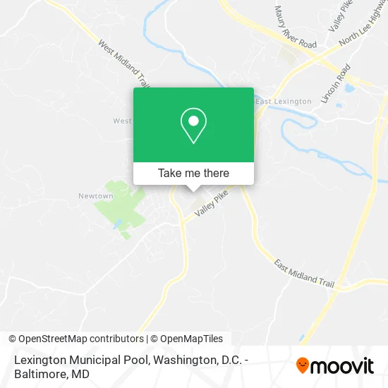 Lexington Municipal Pool map