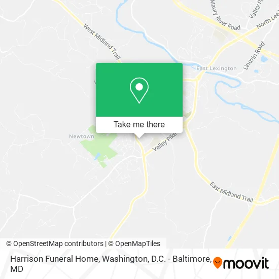 Harrison Funeral Home map