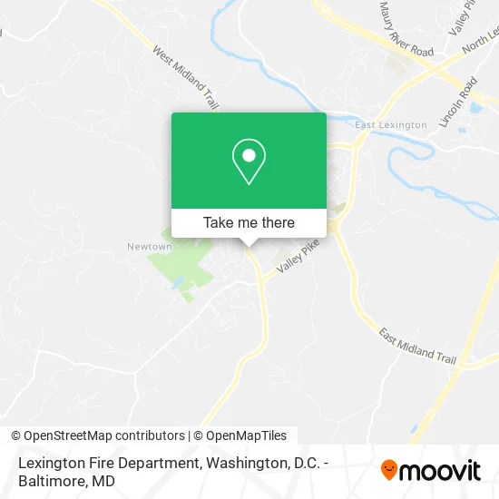 Lexington Fire Department map