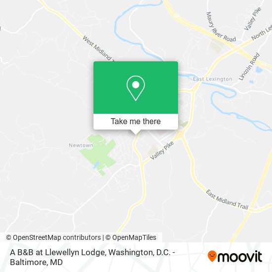 Mapa de A B&B at Llewellyn Lodge