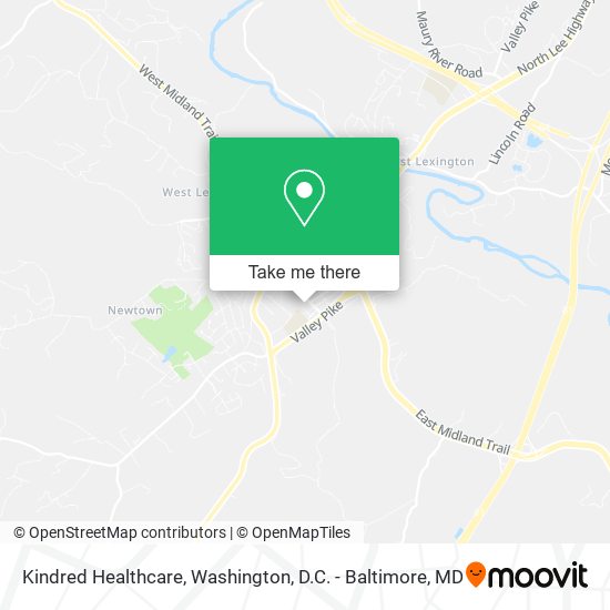 Kindred Healthcare map