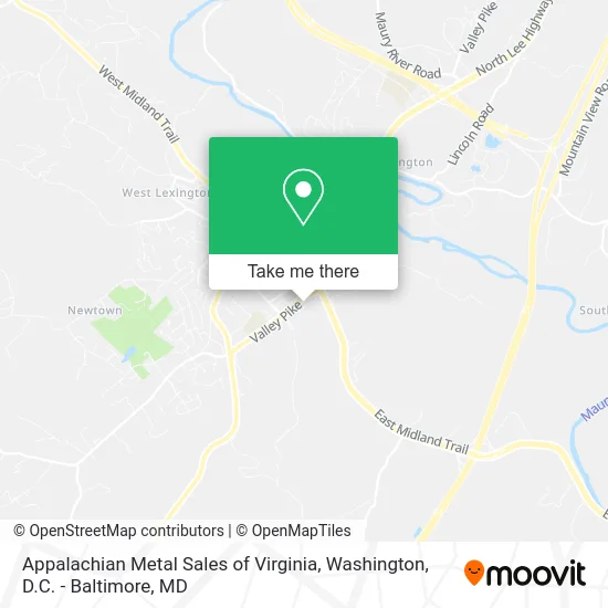 Appalachian Metal Sales of Virginia map