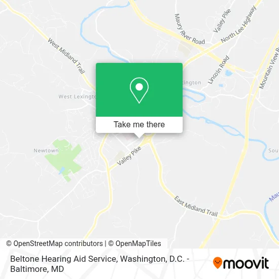 Beltone Hearing Aid Service map