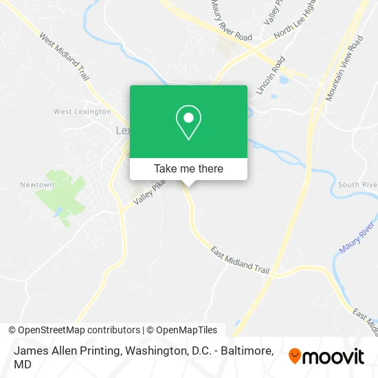 James Allen Printing map