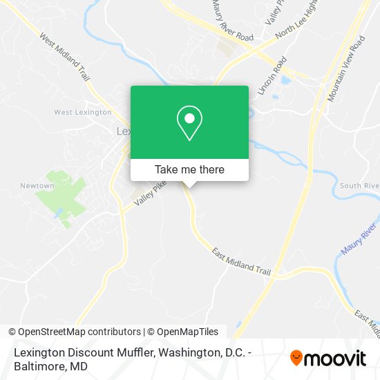 Mapa de Lexington Discount Muffler