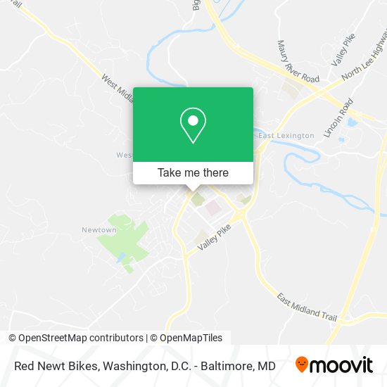 Mapa de Red Newt Bikes