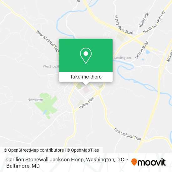 Mapa de Carilion Stonewall Jackson Hosp