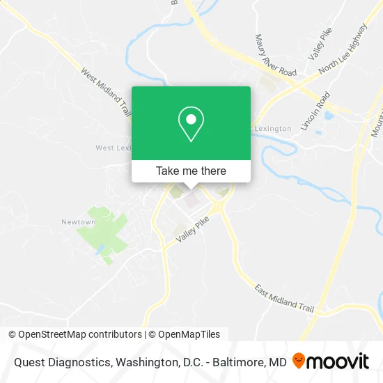 Quest Diagnostics map