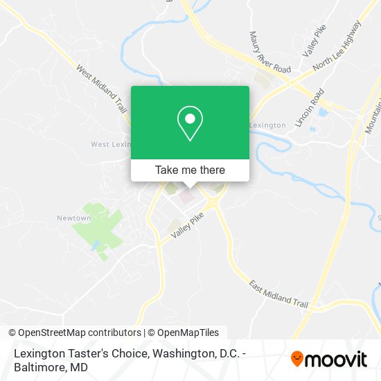 Mapa de Lexington Taster's Choice