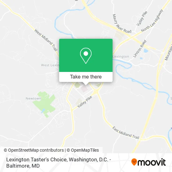 Lexington Taster's Choice map