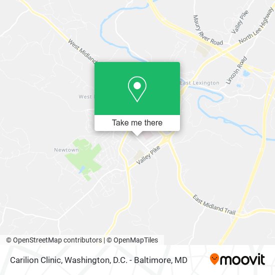 Carilion Clinic map