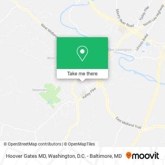 Mapa de Hoover Gates MD