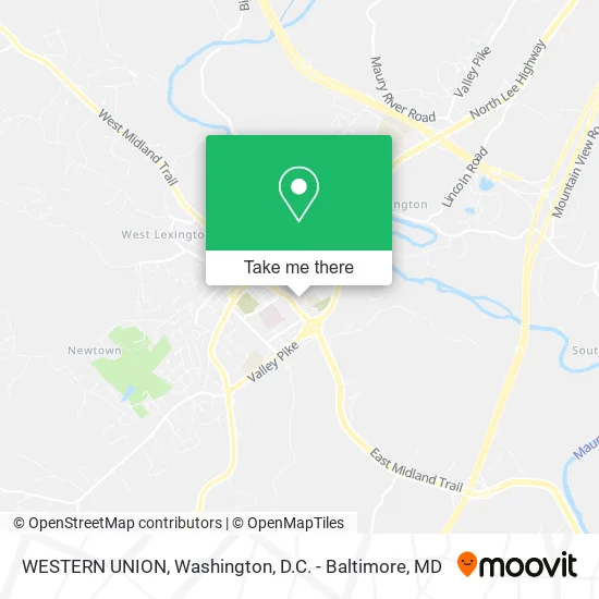 WESTERN UNION map