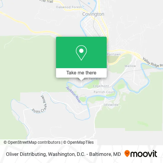 Oliver Distributing map