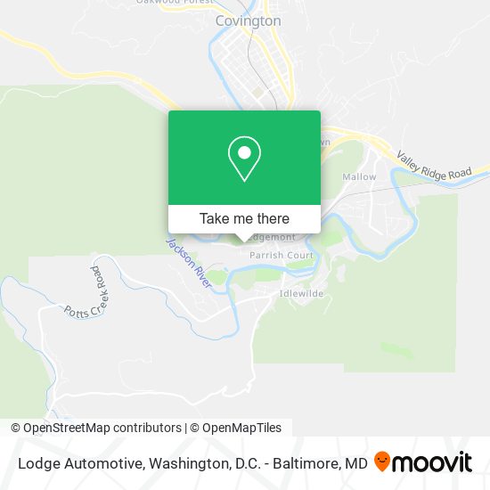 Lodge Automotive map