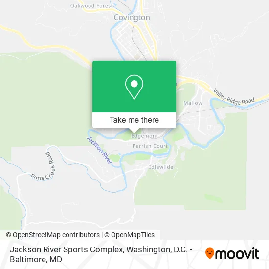 Mapa de Jackson River Sports Complex