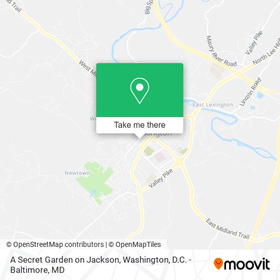 A Secret Garden on Jackson map