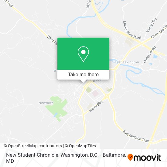 New Student Chronicle map