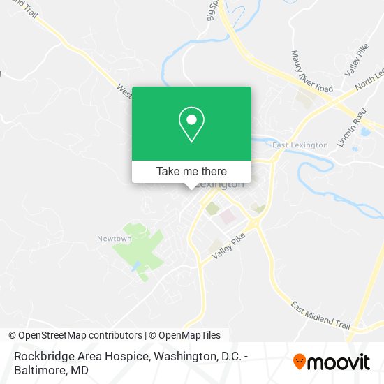 Rockbridge Area Hospice map