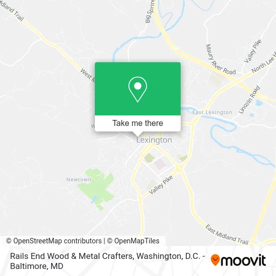 Rails End Wood & Metal Crafters map