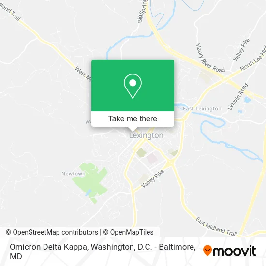 Omicron Delta Kappa map