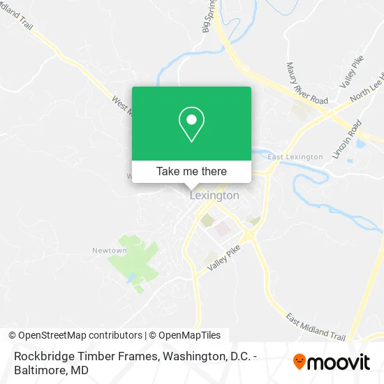 Rockbridge Timber Frames map